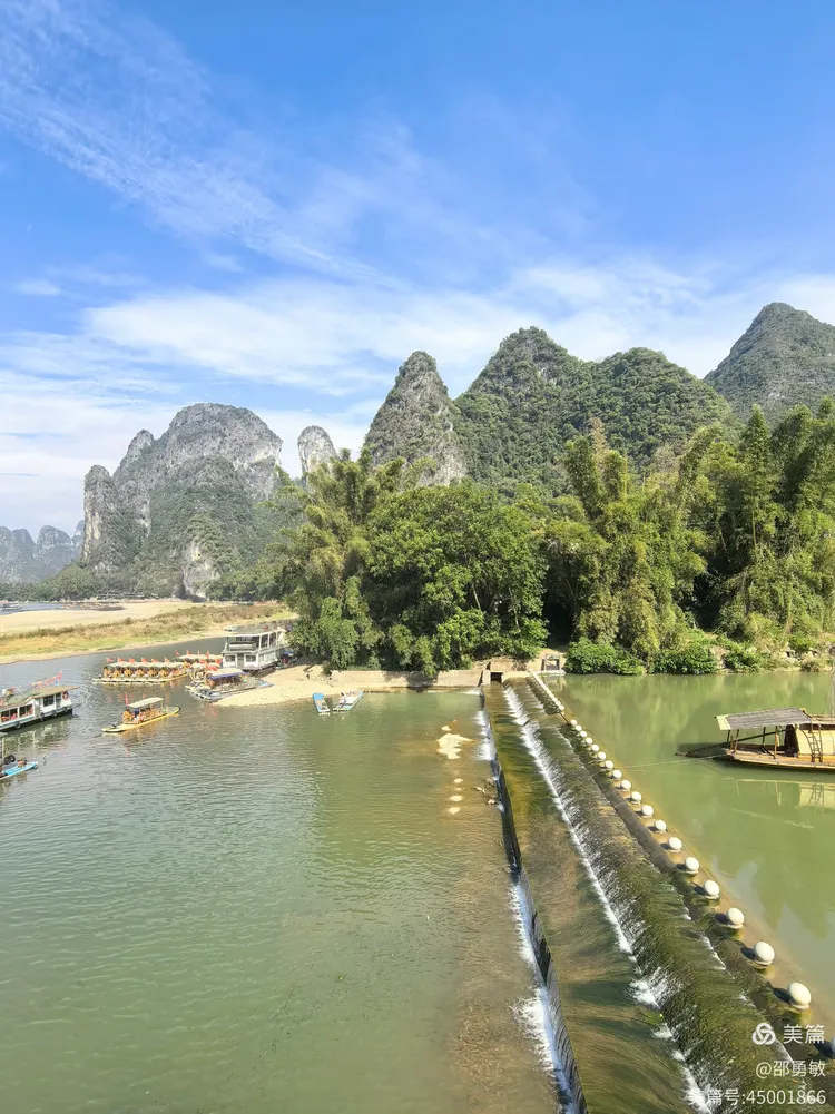 桂林阳朔兴坪漓江码头